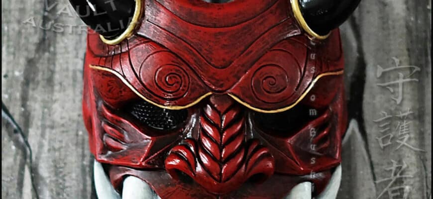 Japanese oni mask