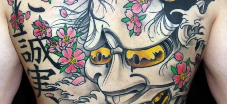 Kabuki mask tattoo meaning