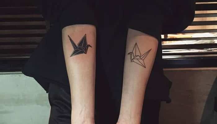 Paper crane tattoo meaning